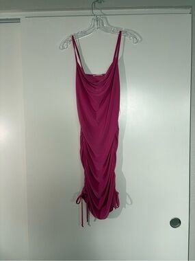 Barbie Pink Mini Ruched Bodycon Dress